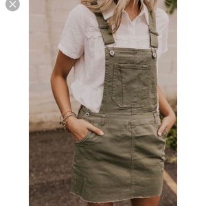 The Rockie Overalls in DarkOliveGreen